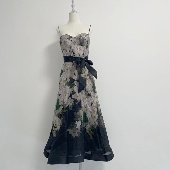 Zimmermann Balance linen and silk bustier dress - Picture 4 of 14